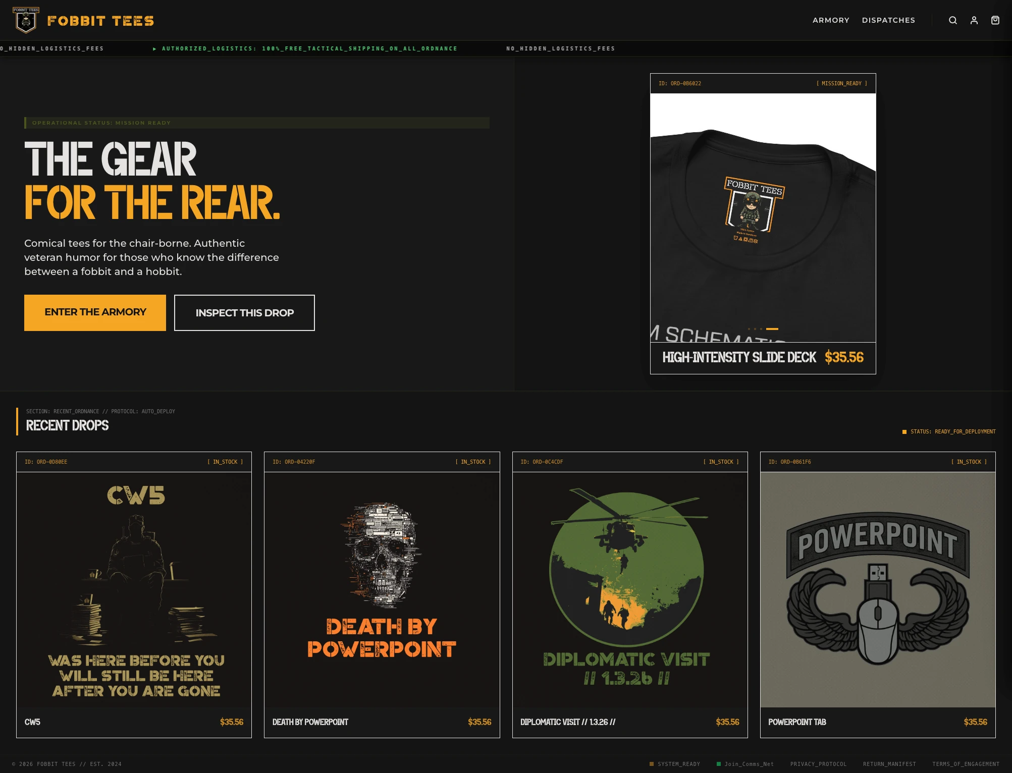 FobbitTees website